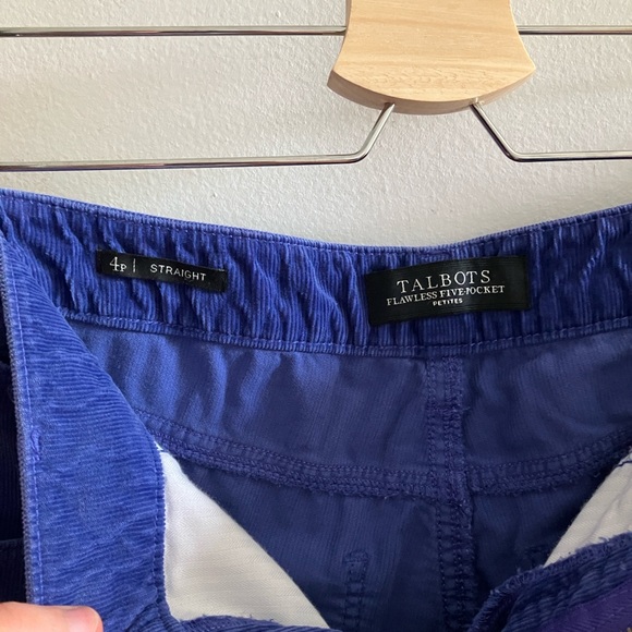 Talbots Cobalt Blue Petite Corduroys - Picture 5 of 9